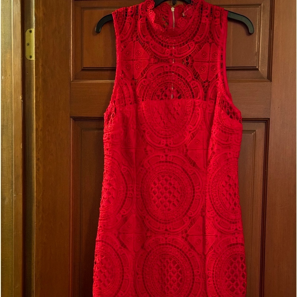 Charlotte Russe Sleeveless Red Knit Dress Size XL